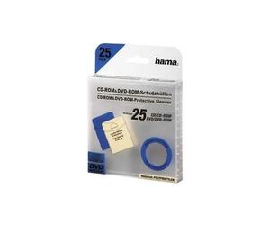 Hama CD/DVD Protective Sleeves, Pack of 25 25 disques Transparent