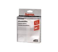 Hama CD/DVD Protective Sleeves, Pack of 50 50 disques Transparent