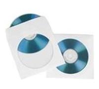Hama Pochette de protection CD/DVD – Blanc – Pack de 25