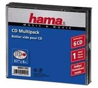 Hama CD-Multipack 6 6 disques Transparent