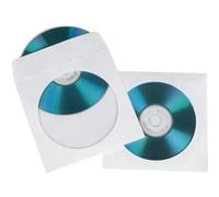 Hama Pochette papier pour CD/DVD – blanche – paquet de 50