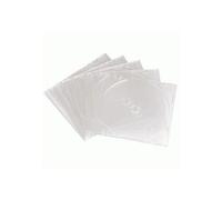 Hama Boîtier CD Slim – Ultra mince pour CD et Blu-ray, avec feuille, lot de 10, transparent