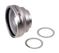Hama Cet objectif grand angle de 0,5x est prévu pour appareil photo numérique ou téléphone portable non équipé de pas de vis d'un diamètre de 22 mm. Il se fixe à l'aide d'un système magnétique et d'un anneau adhésif.