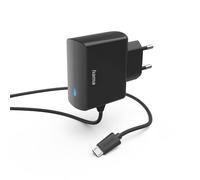 Hama Chargeur Micro-USB 5V (Chargeur Adaptateur Secteur Micro USB, Chargeur Téléphone, 6W Cable 1.0 m) Noir