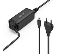 Hama - Chargeur Ordinateur Portable 65w Usb-C Gan Noire