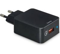 Hama Chargeur Rapide USB-A (Chargeur Secteur Quick Charge 3.0 19.5 W, certifié Qualcomm® Quick Charge™ 3.0, Chargeur Mural pour Samsung Galaxy S21/S20/S10/S10E/S9/Note 10 LG Huawei Xiaomi) Noir