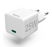 Hama Chargeur Rapide 25W (Chargeur USB-C Rapide, Chargeur Qualcomm® Quick Charge™ 2.0/3.0, Chargeur Mini Compact, Chargeur PD) Blanc