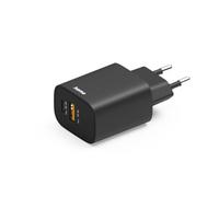 Hama adaptateur secteur 1 USB-A 1 USB-C PD 30 W noir