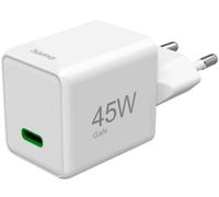 Chargeur rapide, USB-C, PD/QC/GaN, super mini-chargeur, 45 W, blanc