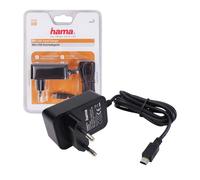 Hama Chargeur Réseau Mini-USB Noir 2,4A 100-240V Câble GPS Navigation
