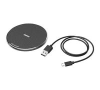 Hama Chargeur sans Fil 10W QI-FC10 (Chargeur Induction, 10 W, Chargeur sans Fil Cable USB-C pour Smartphone) Noir