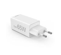 Hama chargeur secteur rapide GaN compacte 3 ports - 2 USB-C et 1 USB-A - Power Delivery 65W - Blanc