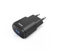 Hama Chargeur Secteur USB (Bloc Secteur USB-A, 6W, 5V/ 1.2A, Adaptateur Secteur Universel, Chargeur Replacement pour c) Noir