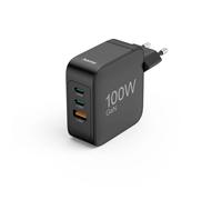 Hama adaptateur secteur rapide 2x USB-C 1x USB-A PD GaN 100W noir