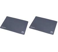 Hama Chiffon 3 en 1 (pour Ordinateur Portable avec écran de 40 cm (15,6"), Tapis de Souris, en Microfibre, Film de Protection, Chiffon de Nettoyage) Anthracite (Lot de 2)