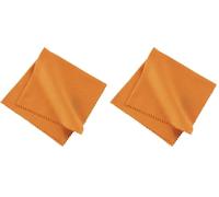 Hama Chiffon Antistatique Antipoussière De Nettoyage, 100% Coton, Orange (Lot de 2)