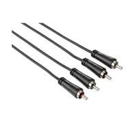 Hama Cinch Stereo câble audio 1,5 m 2 x RCA Noir