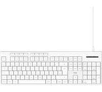 Hama CK-200 USB Clavier allemand, QWERTZ blanc touches multimédia