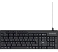 Hama CK-200 Wired Keyboard (USB Keyboard, Ergonomic Typing Feel, Quiet Keys, Rem
