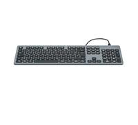 Hama CK-400 USB Clavier Allemand, QWERTZ Noir Touches multimédia