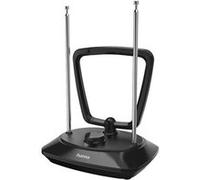 Hama Antenne TV intérieure DVB-T2 Active – Amplification réglable, filtre LTE/5G, USB-A, 2 m, noir