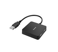 Hama Hub USB Classic Line – 4 ports, USB 2.0 480 Mbit/s – Noir