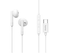 Hama Classy Bouchons doreille filaire Stereo blanc volume réglable téléphone portable