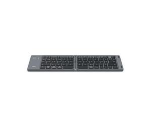 Hama Clavier pliable Bluetooth (clavier sans fil ultra fin, pliable, silencieux, mini, sans fil pour tablette/iPad/téléphone portable/iPhone, clavier de voyage pour les déplacements, batterie, portée