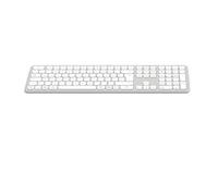 Hama Clavier sans fil (clavier multi-appareils avec radio/Bluetooth pour PC, smartphone, tablette, format complet, batterie, touches ciseaux silencieuses, touches multimédia, disposition allemande
