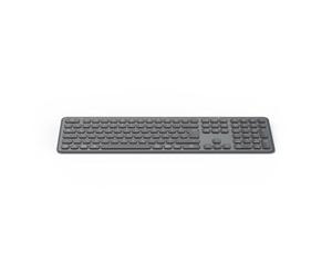 Hama Clavier sans fil (clavier multi-appareils avec radio/Bluetooth pour PC, smartphone, tablette, plein cadre, avec piles, touches silencieuses, touches multimédias, disposition allemande QWERTZ)