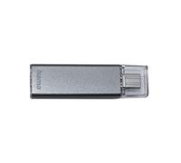 Hama Clé USB 128 Go USB-C 3.1 (Support de Stockage de données Amovible; Compact; Taux de Transfert de données 70 Mo/s; Capuchon de Fermeture; Flash Drive Ideal pour Windows/MacBook) Anthracite