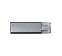 Hama Clé USB 32 Go USB-C 3.1 avec taux de Transfert de données de 70 Mo/s et Capuchon pour Windows/MacBook, Anthracite, 00182470 Compact