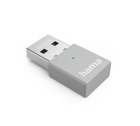 Hama Clé USB WiFi Nano AC600 (Adaptateur Réseau USB WiFi 600 Mbps, 2,4 GHz /5 GHz, Nano Dongle WiFi pour PC/Desktop/Portable) Gris
