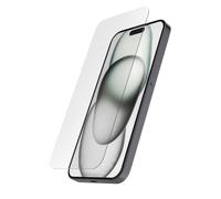 Hama "Clear Protect Film de Protection pour iPhone 15 - Verre Trempé 9H, Matériau Ultraclear HD, Cadre d'Installation Simple & Rapide, Anti Traces de Doigts, Anti-Rayures