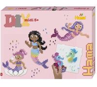 Hama – Coffret perles à repasser Les Sirènes – env. 4000 perles, 2 plaques, 2 gemmes, dès 5 ans