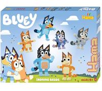Hama Bluey Coffret cadeau à repasser - 4000 perles avec 2 panneaux perforés carrés, feuille de design et instructions (français non garanti) - À partir de 5 ans - Arts et travaux manuels pour enfants