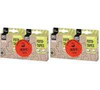 Hama Coins Photo Adhésif (4 paquets de 500 coins, 1000 autocollants, distributeur pratique, sans acide, sans solvant, adapté albums, permet un archivage fiable, scrapbooking) Transparent