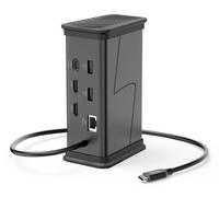 Hama Hub USB-C Connect2Office – 9 ports, 2x HDMI, USB-A, USB-C, LAN – Noir