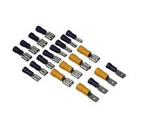 Hama Connecteurs plats (lot I, ensemble de 20 pièces) Bleu/Jaune/Gris