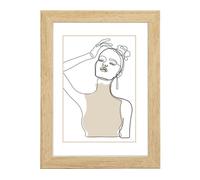 Hama Copenhague - Verre - Plaques MDF - Chêne - Cadre simple - Mur - 28 x 35 cm - Pensif (00175962)