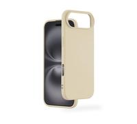 Hama Coque de Protection pour iPhone 17 Air - Résistante aux Chocs et aux Rayures - Élégante Coque arrière Souple, Fine, Surface Douce - Compatible avec Le Chargement sans Fil - Beige