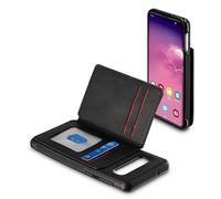 Hama Coque de protection "Red Sensation N°5" (pour Samsung Galaxy S10, Red Sensation soulignant le design raffiné, en polyurethane termoplastique (PUT), polyuréthane (PU), textile) Noir/Rouge