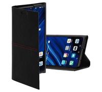 Hama Coque de protection "Red Sensation N°6" (pour Huawei P30, Red Sensation soulignant le design raffiné, en polyurethane termoplastique (PUT), polyuréthane (PU), textile) Noir/Rouge