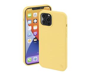 Hama Coque iPhone 12 Pro Compatible MagSafe MagCase Finest Feel Pro pour Apple (Etui magnétique pour Recharge à Induction, Housse Protection Chocs Rayures et saletés, en TPU Mate Soyeuse) Jaune
