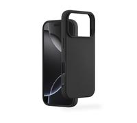 Hama Coque iPhone 17 Pro Fantastic Feel, Souple, Non-Adhérent, Bords Surélevés, Resistant Rayures et Chocs, TPU, Intérieur Doux, Couvre Les Touches latérales, Compatible Chargement sans Fil, Noir