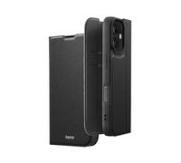 Hama Coque pour iPhone 16 Plus Daily Protect [Housse de Protection avec Rangement Carte] [Etui à Rabat] - Noir