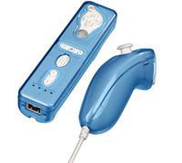 Hama Coque Rigide Housse Bleu Protège Nintendo Wii Wiimote Nunchuck