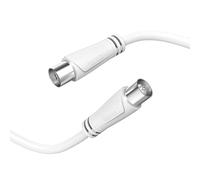 Hama Cordon d'antenne, f. Coax. mâle - f. Coax. fem, 1,5 m, 90 DB