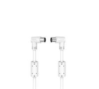 Hama Cordon d'antenne, f. Coax. mâle - f. Coax. fem., 90°, 1,5 m, 90 DB