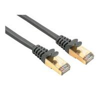 Hama - Cordon de raccordement - RJ-45 (M) pour RJ-45 (M) - 0.5 m - STP - CAT 5e - gris G